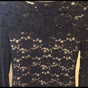 EXPRESS Lace Backless Dress
